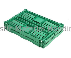Vented Foldable Fruit And Vegetable Plastic Crates Loading Capacity 20kg