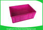 Blue Stackable Plastic Bins Convenience Stores , Standard Size  Plastic Stacking Boxes