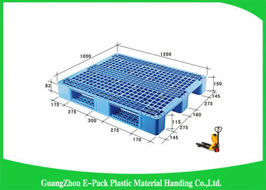 Dubbele Kanten 4 - Manier Stapelbare Plastic Pallets, Plastic Steunbalkenpallets 1200 X 1000mm