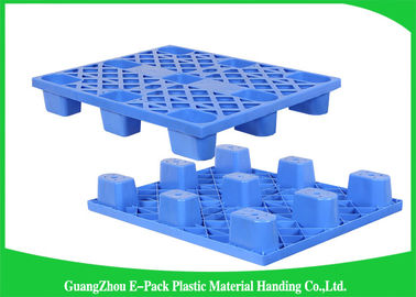 1200*1000mm de Uitvoer Blauwe Economische Nestable Plastic Pallets Gemakkelijke het Stapelen Lange Levensduur