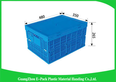Mesh Folding Storage Crates, de Bakkenpp Materialen van de Huishouden Opvouwbare Plastic Opslag