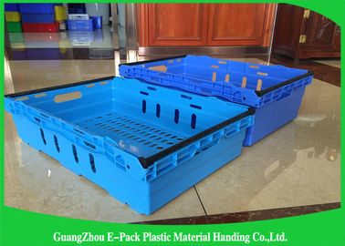 Customzized Mesh Plastic Food Crates met Ergonomische handvatten of handgrepen