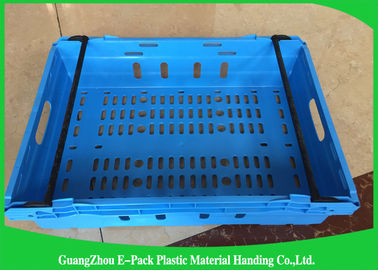 Customzized Mesh Plastic Food Crates met Ergonomische handvatten of handgrepen