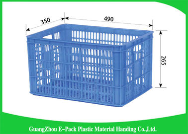 Het de Ranggemak van gezondheidsmesh plastic food crates food slaat het Gemakkelijke Stapelen op