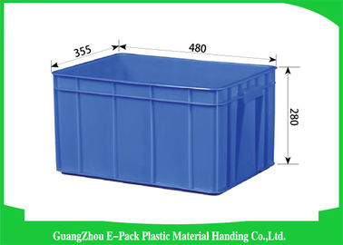 Grote Capaciteits Plastic Stapelbare Containers die Vervoersblauw opslaan
