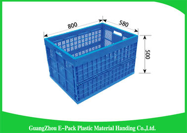 Maagdelijke Zwarte Plastic de Opslagdozen van pp, Rekupereerbare Opvouwbare Plastic Containers