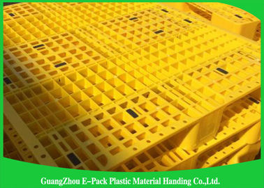 Op zwaar werk berekende Rackable 1 blauwe Plastic Pallets 1200*1000mm van Ton Steel Reinforced