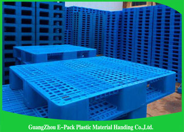 Op zwaar werk berekende Rackable 1 blauwe Plastic Pallets 1200*1000mm van Ton Steel Reinforced