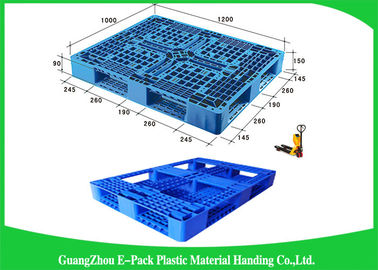 1200 * 1000mm Lichtgewicht Plastic Pallets, Enige Stevige Dek Stapelbare Plastic Pallets