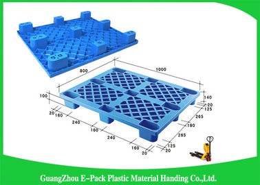 Enige Onder ogen gezien Plastic de Uitvoerpallets, 3 Steunbalken Industriële Plastic Pallets voor Voedselindustrie