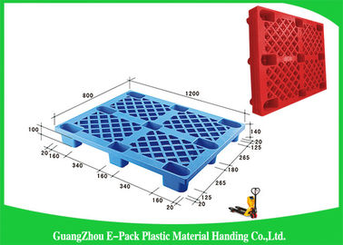 Geventileerde Nestable Plastic Rang van het Palletsvoedsel 1200 * 800 * 140mmWith Negen Voet