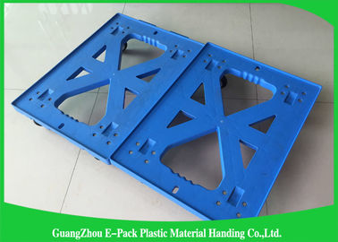 750 * 570 * 175mm het Plastic Dolly Bewegen zich Pallet Op zwaar werk berekende Vierwielige 100% pp