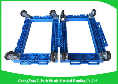 Opvouwbare Op zwaar werk berekend Dolly, Beweegt de Wielen van Materiaaldolly plastic frame with Pu