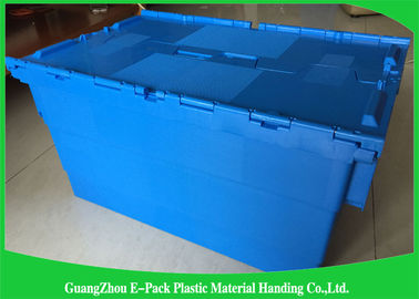Verpakkende Logistische Grote Plastic Containers, het Bewegen zich van Distributietote with hinged lid rentable