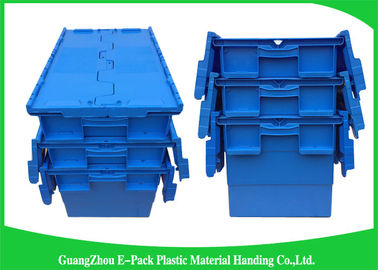 Verpakkende Logistische Grote Plastic Containers, het Bewegen zich van Distributietote with hinged lid rentable