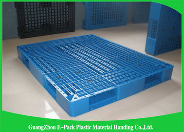 Op zwaar werk berekende Rackable 1 blauwe Plastic Pallets 1200*1000mm van Ton Steel Reinforced