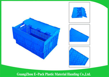 Mesh Collapsible Plastic Containers met Deksels In bijlage/Pakket die Plastic Kratten vouwen