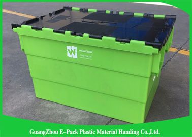 De Doos van de vervoersomzet/Industriële Opslagcontainers met Deksel Plastiek In bijlage