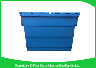 De blauwe Plastic Opslag maakt Dekselcontainers Geassorteerde Hoogte 60 * vast 40 * 41.2cm