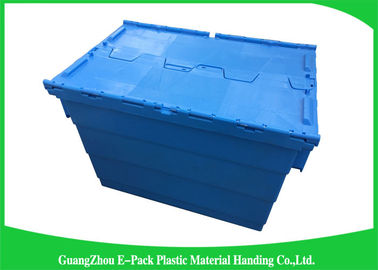 De blauwe Plastic Opslag maakt Dekselcontainers Geassorteerde Hoogte 60 * vast 40 * 41.2cm