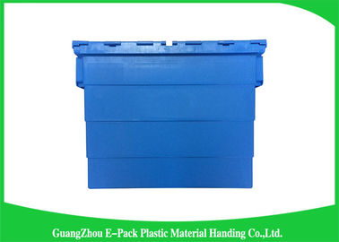 Op zwaar werk berekend Bewegend Stapelbaar Plastic Tote Boxes With Hinged Lids