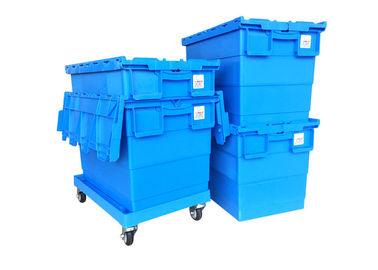 23.6 de Opslag die van ' x 15,7 ' Stapelbaar Plastic Tote Box With Hinged Lids bewegen