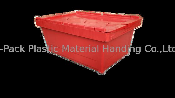 Slagvaste PP Kunststof Containers met Vast Deksel Standaard Toteboxen 600x400mm Aangepaste Kleur en Grote Logo Bedrukking voor Laden