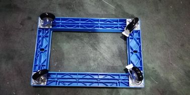 Vervoer Plastic Dolly Loading Totes With 3 Pu-van Remduim Gietmachines