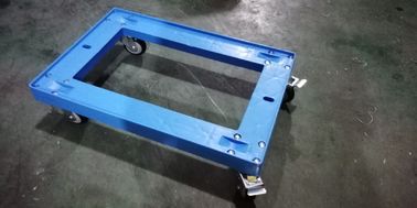 Vervoer Plastic Dolly Loading Totes With 3 Pu-van Remduim Gietmachines