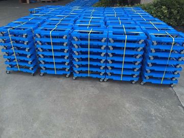 Vervoer Plastic Dolly Loading Totes With 3 Pu-van Remduim Gietmachines