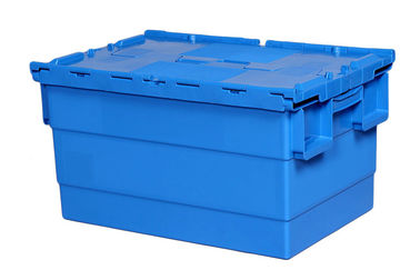 Meer Containers van het de Stapelnest van het kleuren100% Maagdelijke Polypropyleen maakten het Staaldraad van de Deksels600*400 mm het Standaardgrootte Assembleren vast