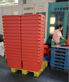 Het stapelen van Nestelend Stevig Plastic Tote Box Standard Size 600*400mm