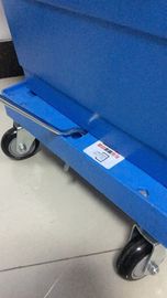 3 duim Vier Pu-Wielen Plastic Stapelende Dolly Rudder Moving Customized