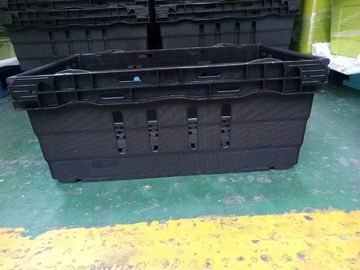 Supermarkt die Opslagdozen 600*400mm stapelen de Maagdelijke Materiële 6 verschillende Hoogte van pp