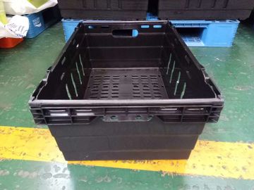 Supermarkt die Opslagdozen 600*400mm stapelen de Maagdelijke Materiële 6 verschillende Hoogte van pp