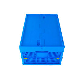 Stevige Bodem de in bijlage Mesh Body van deksels Plastic Opvouwbare Kratten 600*400*265 mm