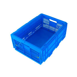 Stevige Bodem de in bijlage Mesh Body van deksels Plastic Opvouwbare Kratten 600*400*265 mm