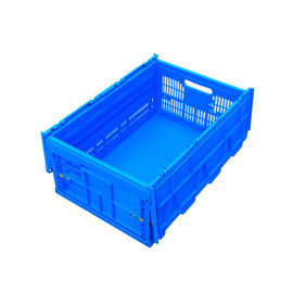 600*400*278 Stevige de Dekkings Plastic Opvouwbare Kratten Bodem In bijlage van mm