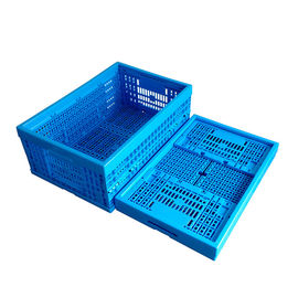 De verse Plastic Opvouwbare Kratten 600*400*240 mm Mesh Structure van de Voedsellading