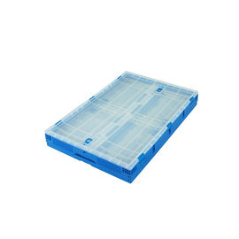650*440 mm-Reeks Plastic Opvouwbaar Tote Boxes Attached Lids Stacking