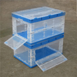 Opvouwbare Vouwbare Plastic Doos, het Plastic Opslagcontainers Gemakkelijke Nemen