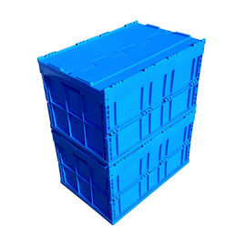 600*400*368 mm-de Deksels Blauwe Kleur In bijlage van de Logistiek Opvouwbare Plastic Doos