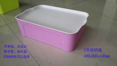 Gele Plastic Opslagcontainers met Deksels/Grote Plastic Opslagbakken