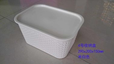 Gele Plastic Opslagcontainers met Deksels/Grote Plastic Opslagbakken