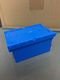 Het kleine Nest Tote Boxes Attached Lids van de Grootte120*80*60 mm Plastic Stapel
