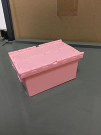Het kleine Nest Tote Boxes Attached Lids van de Grootte120*80*60 mm Plastic Stapel