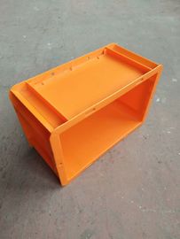 Oranje Kleureneuro die Containers 300*200 mm/Stapelbare Plastic Opslagcontainers stapelen