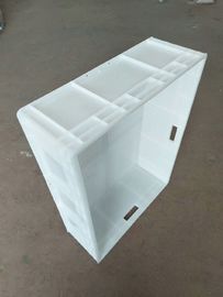 Het maagdelijke Polyethyleen Anti Versterken - blokkeer Bodemeuro Stapelend Containers die Capaciteit 20kg laden