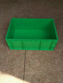 Maagdelijke Containers van de Polyethyleen Groene Stapelbare Plastic Opslag 600*400*230mm Standaardgroottetransportband en Sorterend Systeem