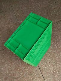 Maagdelijke Containers van de Polyethyleen Groene Stapelbare Plastic Opslag 600*400*230mm Standaardgroottetransportband en Sorterend Systeem